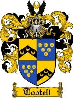 Tootell coat of arms family crest download