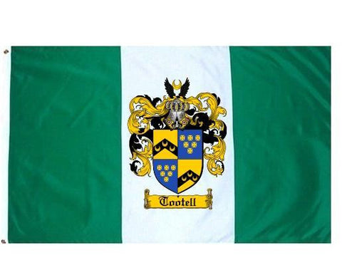 Tootell family crest coat of arms flag