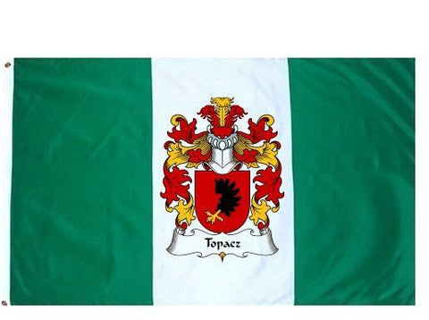 Topacz family crest coat of arms flag