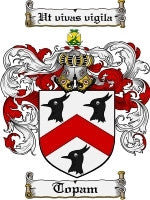 Topam family crest coat of arms emailed to you within 24 hours – Family ...