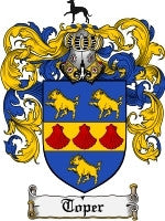 Toper coat of arms family crest download