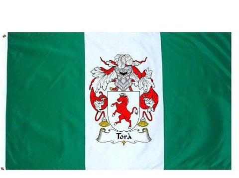 Tora family crest coat of arms flag