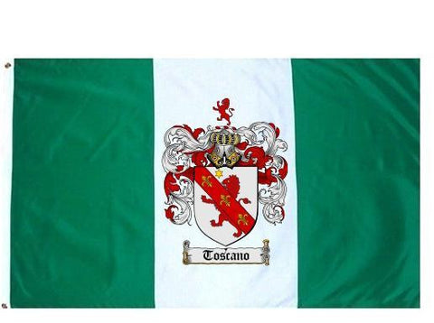 Toscano family crest coat of arms flag