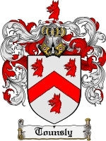 Tounsly coat of arms family crest download