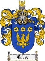Tovey coat of arms family crest download