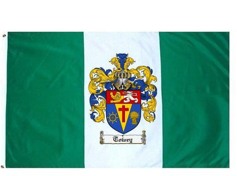 Towey family crest coat of arms flag