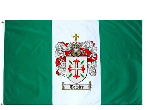 Towler family crest coat of arms flag