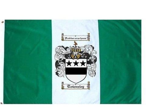 Towneley family crest coat of arms flag