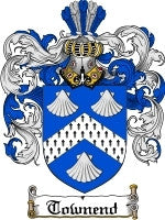 Townend coat of arms family crest download