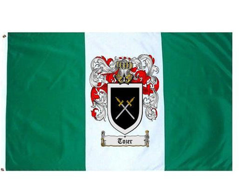 Tozer family crest coat of arms flag