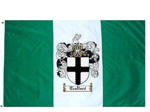 Trafford family crest coat of arms flag