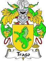 Trago coat of arms family crest download