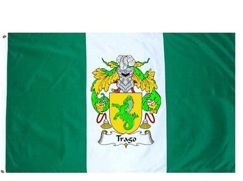 Trago family crest coat of arms flag