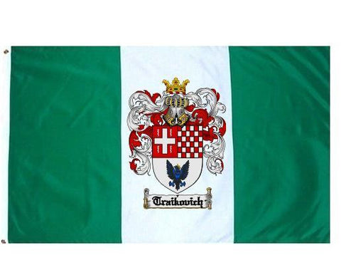 Traikovich family crest coat of arms flag
