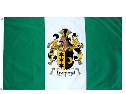 Trammel family crest coat of arms flag