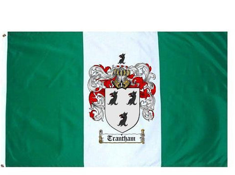 Trantham family crest coat of arms flag