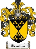 Trasham coat of arms family crest download