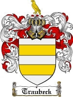 Traubeck coat of arms family crest download