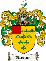 Treeton coat of arms family crest download