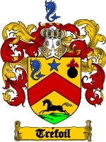 Trefoil coat of arms family crest download