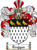 Tregyan coat of arms family crest download