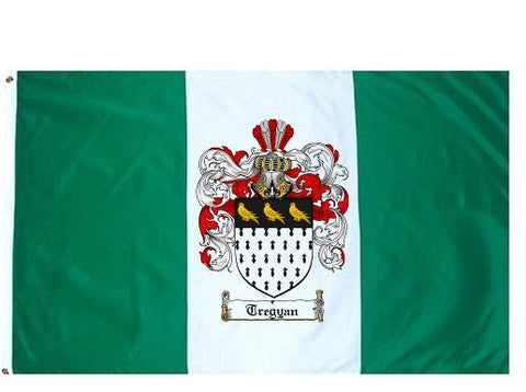 Tregyan family crest coat of arms flag