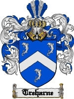 Treharne coat of arms family crest download