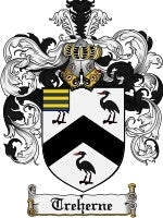 Treherne coat of arms family crest download