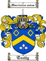 Trelly coat of arms family crest download