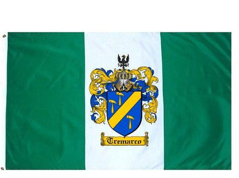 Tremarco family crest coat of arms flag
