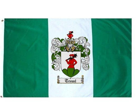 Treml family crest coat of arms flag