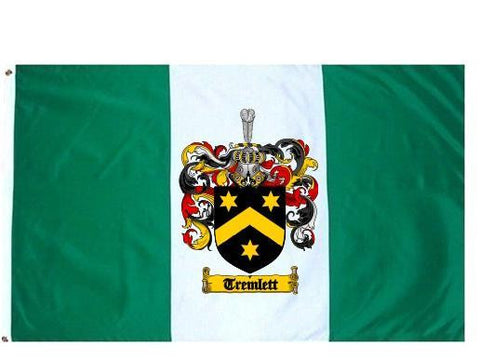 Tremlett family crest coat of arms flag