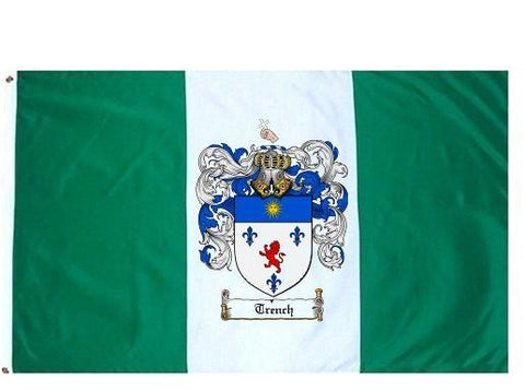 Trench family crest coat of arms flag
