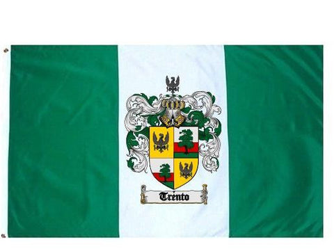 Trento family crest coat of arms flag