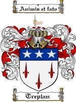 Treplan coat of arms family crest download