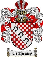 Trethewey coat of arms family crest download