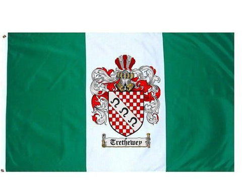 Trethewey family crest coat of arms flag