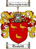 Trewitt coat of arms family crest download