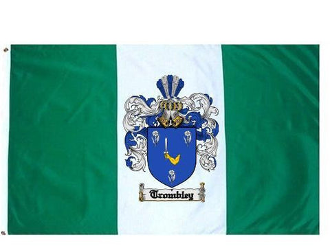 Trombley family crest coat of arms flag