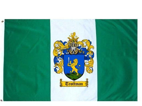 Trottman family crest coat of arms flag