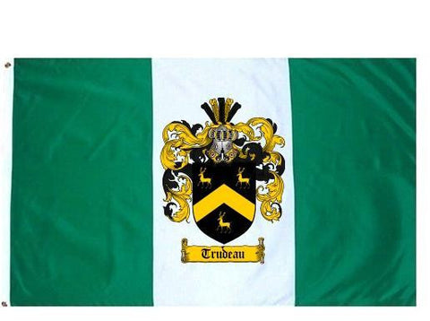 Trudeau family crest coat of arms flag