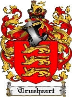 Trueheart coat of arms family crest download