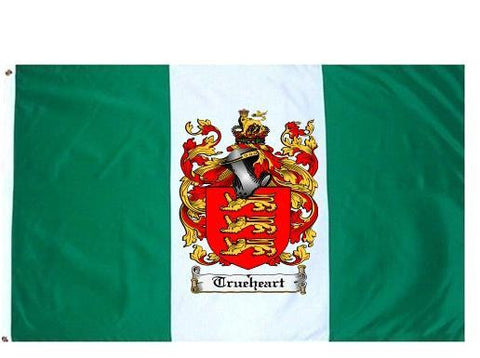 Trueheart family crest coat of arms flag