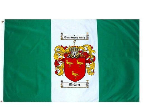 Truitt family crest coat of arms flag