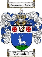 Trundell coat of arms family crest download