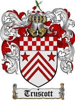 Truscott coat of arms family crest download