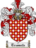 Trusselle coat of arms family crest download