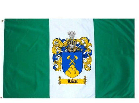 Tucci family crest coat of arms flag