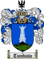 Tumbiolo coat of arms family crest download