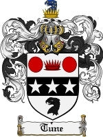 Tune coat of arms family crest download